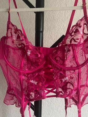 Pink Corset With Hearts